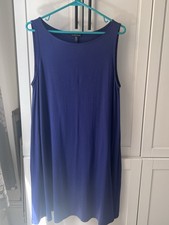 Eileen Fisher Women's Large Shift Dress - Dark Blue