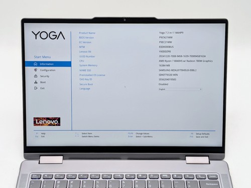LENOVO YOGA 7 2IN1 2-in-1 14" FHD+ Touch RYZEN 7 8840HS 1TB SSD 16GB W11P WNTY - Picture 14 of 15