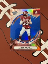 2025 Bowman U Best Chrome John Mateer #1 Blue Refractor /150 (RC)