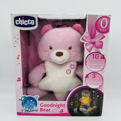Chicco First Dreams Eletronic Lullaby Goodnight Bear in Pink