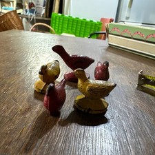 Vintage 1950's Goose duck Chickens  Hard Plastic Auburn Style Granny core Lot 5