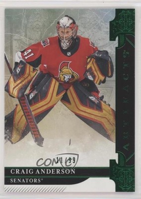 2019-20 Upper Deck Artifacts Emerald 11/99 Craig Anderson #37 n1u