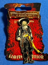 Disney DSF  Barbossa Pirates of the Caribbean At Worlds End LE 500 Pin R01