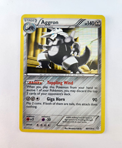 Aggron 80/108 EX Power Keepers Holo Rare English 140 HP Stage 2 Mint 2007