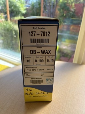 Agilent J&W DB-WAX Gas Chromatography (GC) Capillary Column, 127-7012