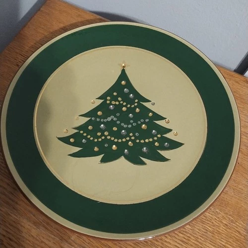 Vintage Rare Stangl Pottery Christmas Tree 10" Plate