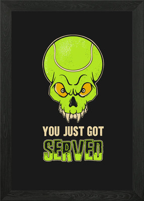 You Just Got Served Tennis Framed Wall Art Poster Canvas Print Picture
