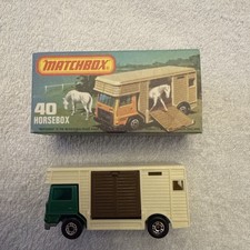 Vintage Matchbox Collection 75 No40 Horsebox Very Good Condition Boxed Ref KK98