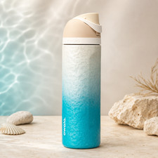 NEW Owala FreeSip 24oz Rolling in Blue Beach ...