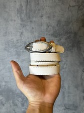 Oakley Belt White Leather 40in Long