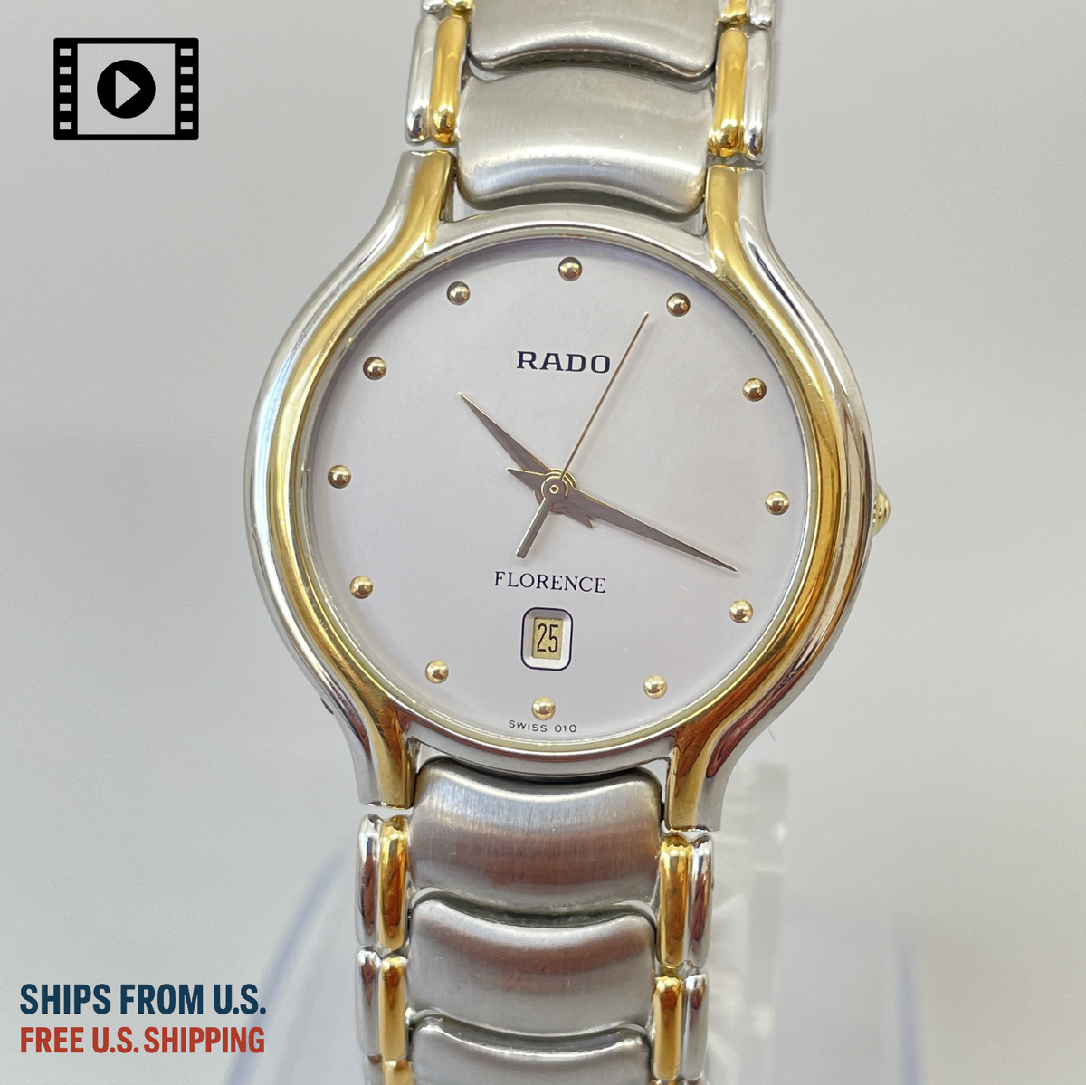 RADO 129.3644.4 Florence [US Stock] Vintage Quartz Mens Watch Two 