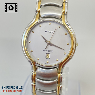 RADO Florence ゴールド/シルバー 腕時計 RADO 129.3644.4 Florence [US Stock] Vintage Quartz Mens Watch Two