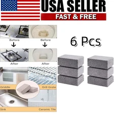 6 Pcs Grill Brick & Griddle Stone Cleaning Block, Pumice Stone for Cleaning Ove