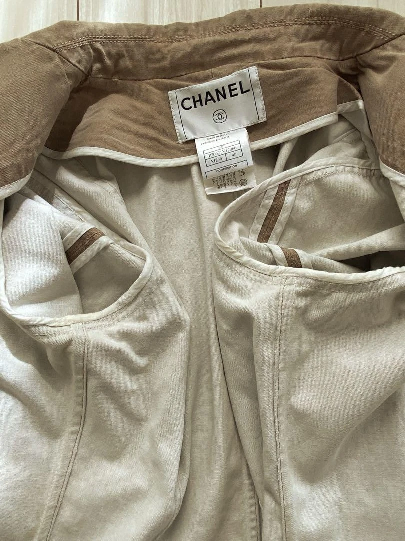 CHANEL giacca di jeans gonna tuta set giacca 40 taglia gonna 36 taglia