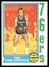 Tom Van Arsdale 1974-75 Topps #20 Philadelphia 76ers VG-EX
