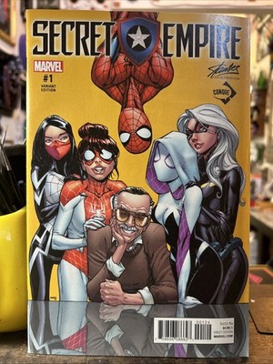 Secret Empire #1 J. Scott Campbell Stan Lee Yellow Conque Variant 2017 Marvel