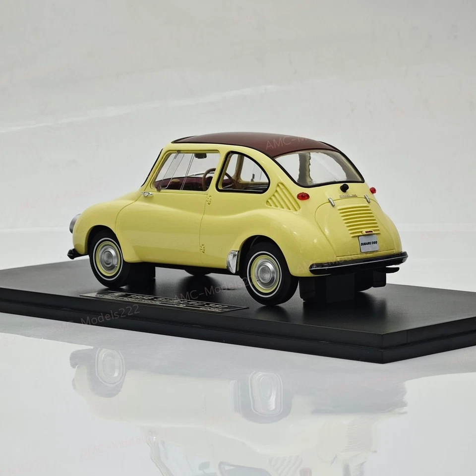 1:18 Ebbro Subaru 360 1958 Mini Beetle Master amarillo resina modelo coche limitado Foto 4 de 4