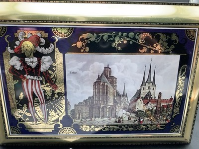 Vintage 1998 Henry Lambertz Treasure Chest Cookie Tin 10 X  14 