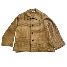 HAI SPORTING GEAR Issey Miyake Beige Vintage Textured Jacket Japan F/S