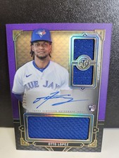 2022 Topps Triple Threads Otto Lopez Rookie Future Phenoms Auto Relic S/75