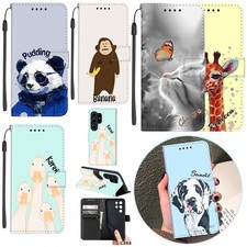 Cute Cartoon Custom Flip Leather Phone Case Cover For Samsung Galaxy A17 A56 S25
