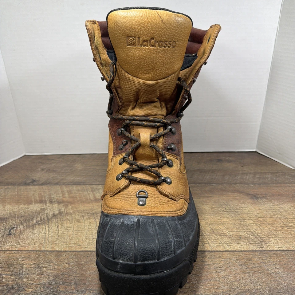 Lacrosse Men's 11 Alphaburly Pro Series Outdoor Boot Tan Rubber Waterproof 28008 - Image 3 of 4