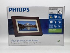 PHILIPS 10.1 Home Essentials LCD Digital Photo Wood Frame - Used - Very Good