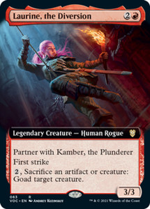 Laurine, the Diversion (Extended Art) - Innistrad: Crimson Vow Commander MTG