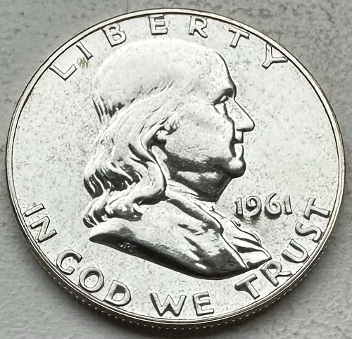 1961 Proof Franklin Half Dollar 90% Silver-INV#8506