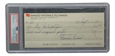 Maurice Richard Signed Montreal Canadiens  Bank Check #21 PSA/DNA