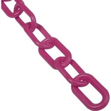 Global Industrial Plastic Chain Barrier HDPE 2"x50'L Magenta