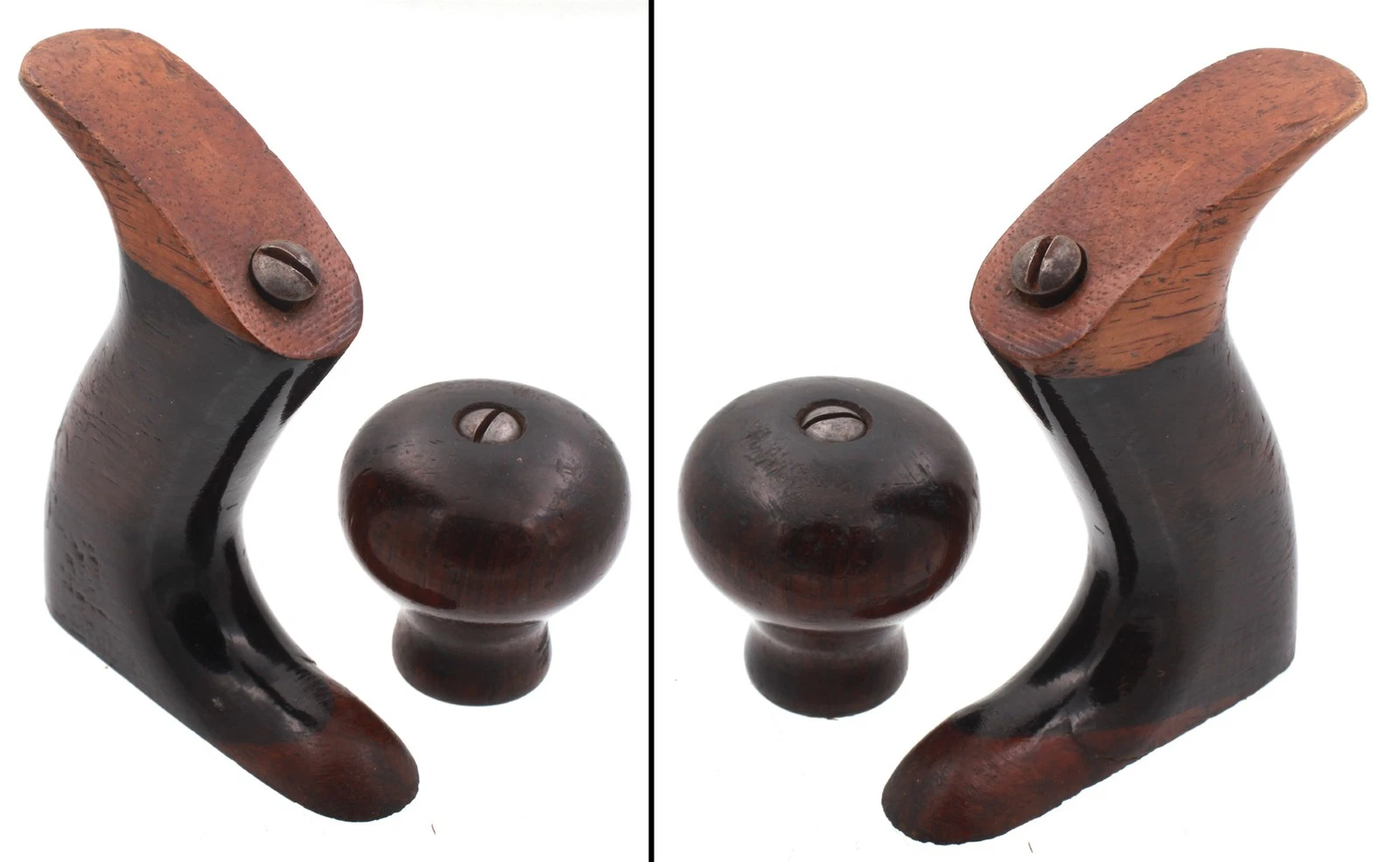 Orig. Rosewood Handle & Knob for Ohio Tool No. 328 Jointer Plane- mjdtoolparts