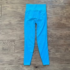 PINK Active Victoria's Secret Seamless Leggings Size XS Bright Blue