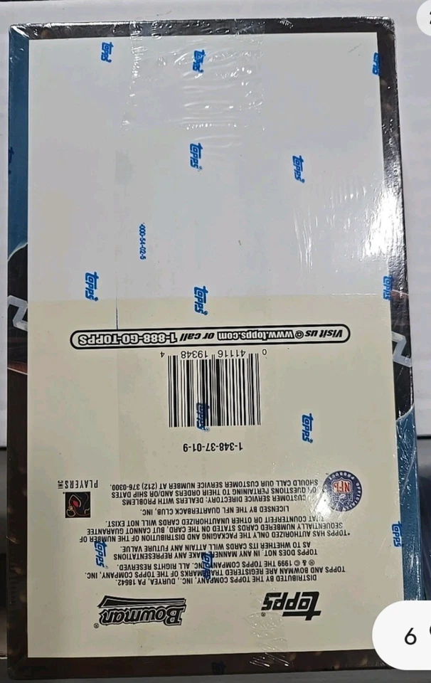1999 BOWMAN FOOTBALL FACTORY SEALED HOBBY BOX 24 PACKS E. JAMES McNABB ROOKIE - Image 2 of 2