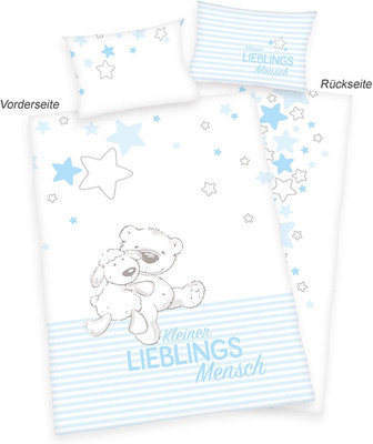 Baby Best Lieblingsmensch Baby-Bettwäsche 100x135 cm Baumwolle Flanell