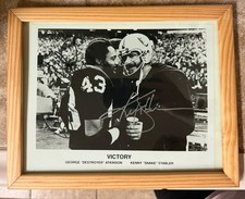 Autograph Photo Of Kenny The SNAKE Stabler and George DESTROYER Atkinson