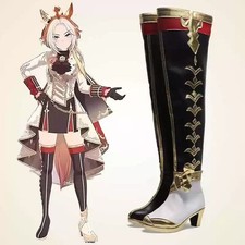 Umamusume: Pretty Derby Orfevre  PU knee-high Boots High Heels Shoes Cosplay