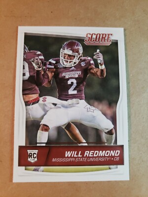 WILL REDMOND 2016 SCORE ROOKIE CARD #423 Mississippi State. RC