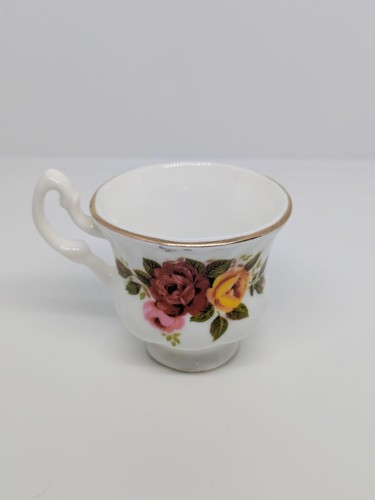 Cottage Rose Miniature Tea Cup Fine Bone China - Picture 2 of 5