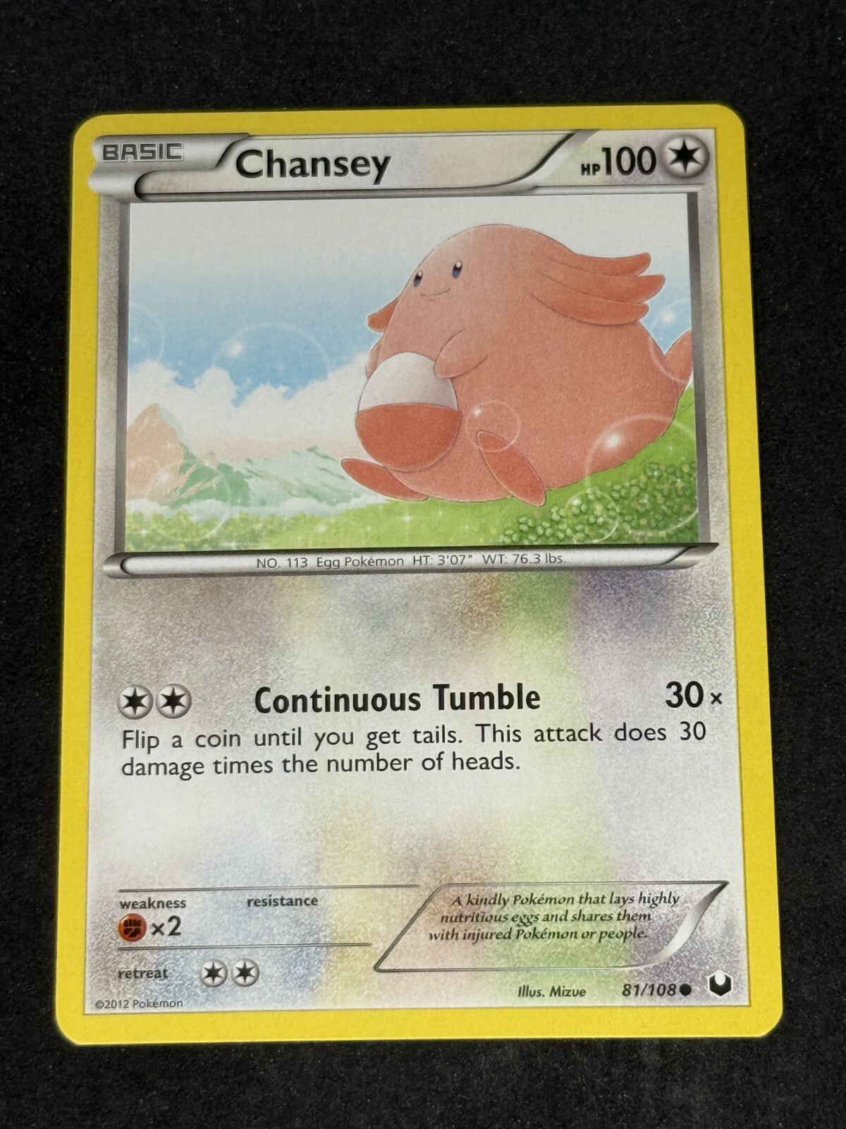 NM Chansey 81/108 Dark Explorers Regular
