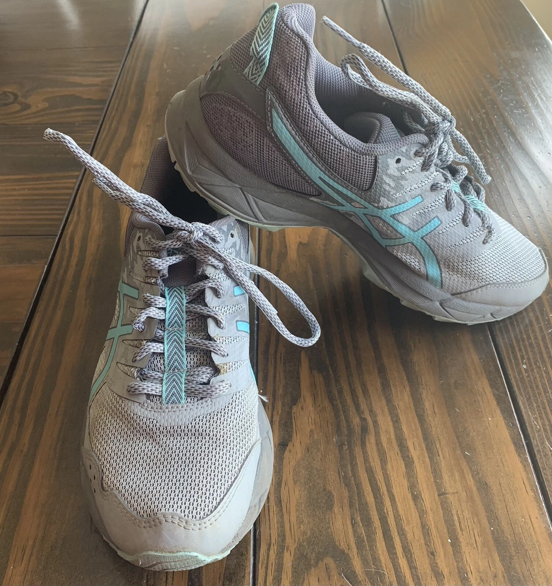 Asics Gel Sonoma 3 Ortholite Insole Athletic Shoes Gray Aqua Blue