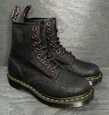 Dr Martens 8 Hole 1460 Black Bejewelled 27655001 Classic Doc 6 Women s