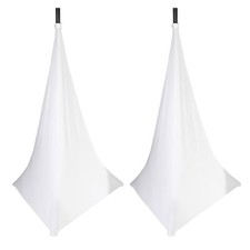 ProX X-SP2SC-BLX2 2 Sided White Lycra Cover Scrim for Speaker Tripod Stands Pair