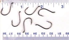 100 Danielson HCBOBN Black Chrome Octopus Fish Hooks Size 4