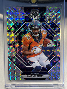Marvin Mims 2023 Panini Mosaic Rookie Silver Mosaic Prizm #346 Denver Broncos RC