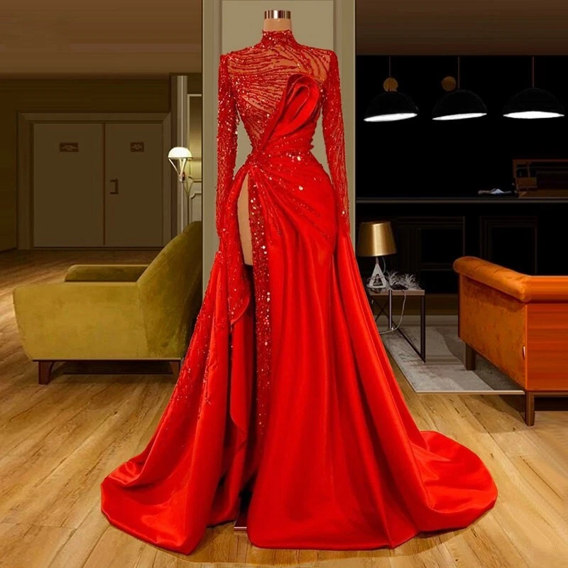 red elegant dresses