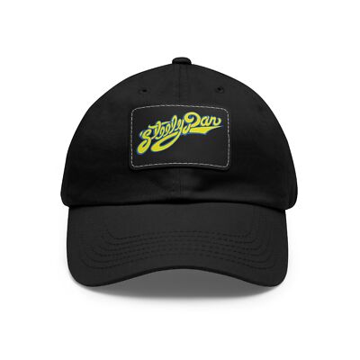 Classic! Steely Dan-Inspired Band Tour Dad Hat w/ Faux Leather Patch