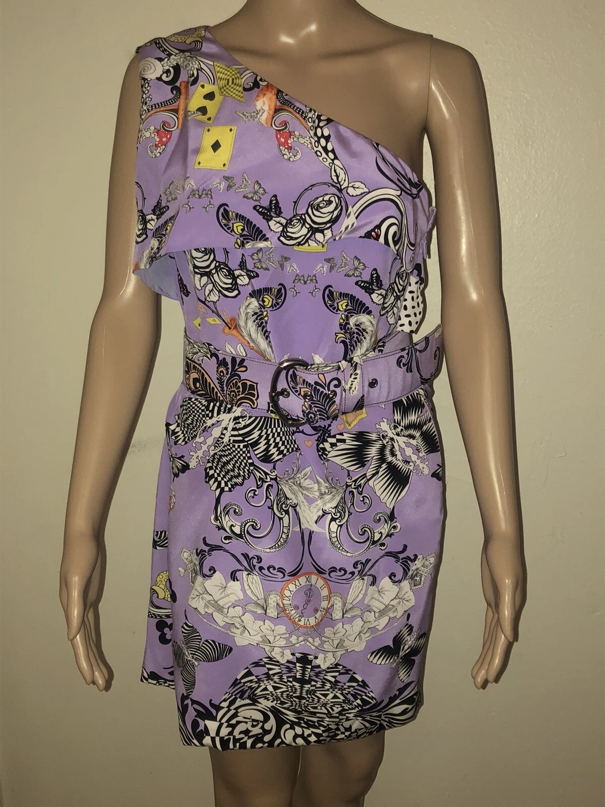 Abito Versace Viola Stampa