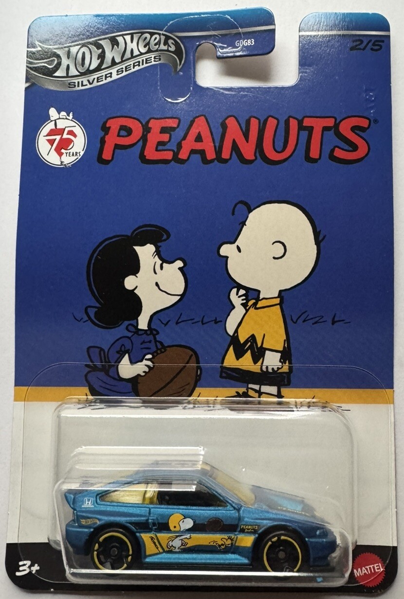 2025 Hot Wheels Silver Series PEANUTS 75 YEARS 1988 Honda CR-X