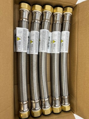 5-Pack Apollo 12-in 3/4-in Mip Inlet x 3/4-in Mip Outlet Water Heater Connector